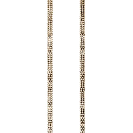 Silver Small Dot Rondel Metal Beads, 4mm by Bead Landing™